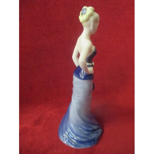 6 - 3 SMALL COALPORT FIGURINES - SELINA,IN VOGUE AND FASCINATION