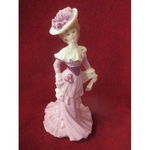 7 - COALPORT LADY ROSE SMALL FIGURINE WITH COA