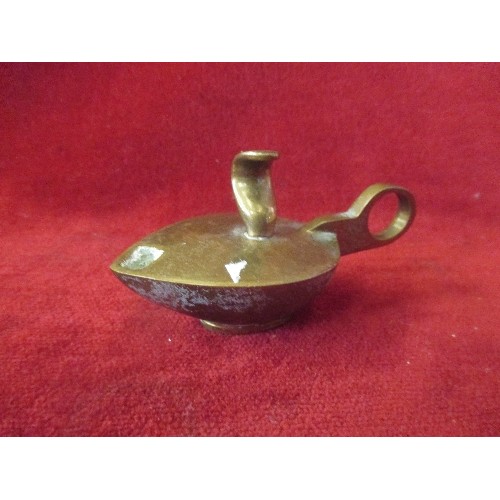 62 - UNUSUAL SWEDISH BRASS ALADDIN LAMP PAPERWEIGHT - MARKED JUDERS SWEDEN 1876