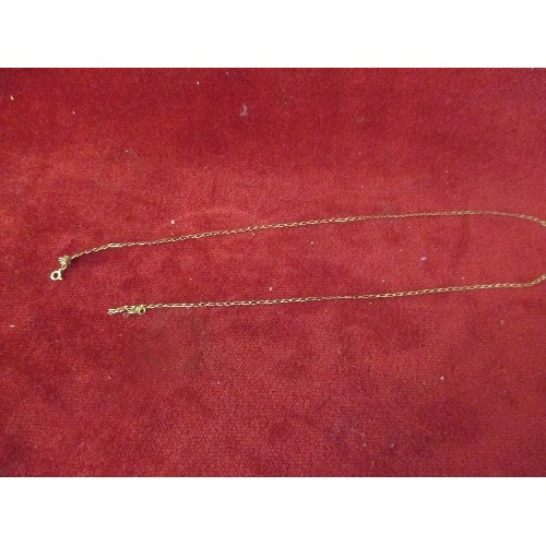 65E - 9 CT GOLD CHAIN - 1.6 GRAMS - VERY FINE LINKS