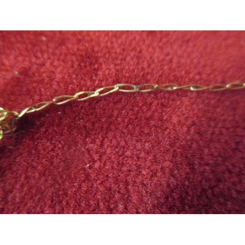 65E - 9 CT GOLD CHAIN - 1.6 GRAMS - VERY FINE LINKS