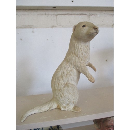 67 - LARGE FERRET FIGURE. 21CM H.