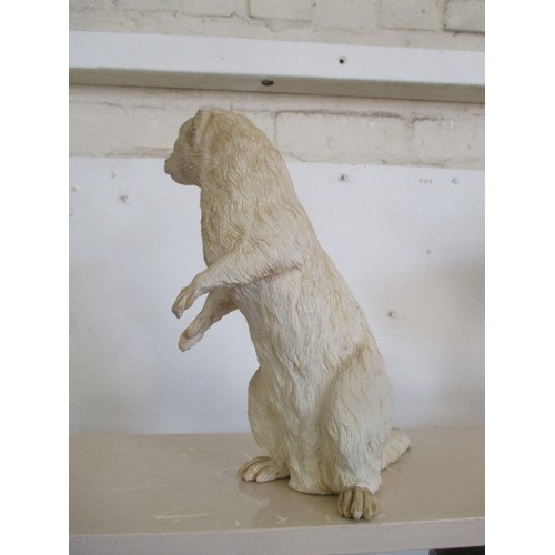 67 - LARGE FERRET FIGURE. 21CM H.