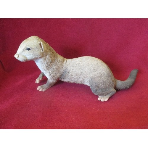 94 - LARGE FERRET. COUNTRY ARTISTS 'MISCHEVIOUS' 37CM L.