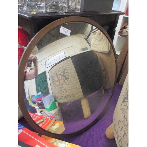 186 - VINTAGE CONVEX MIRROR. 53CM DIAM.