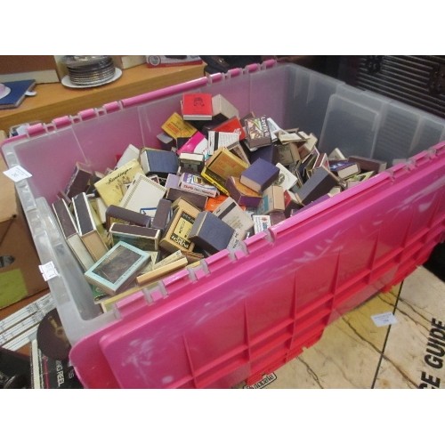 245 - VERY LARGE BOX FULL OF VINTAGE BRANDED MATCHBOXES.