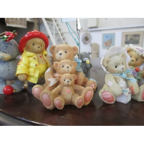 254 - COLLECTION OF CERAMIC 'CHERISHED TEDDIES'.