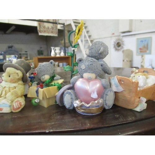 254 - COLLECTION OF CERAMIC 'CHERISHED TEDDIES'.