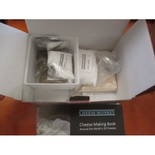 295 - CHEESE MAKING KIT  - AROUND THE WORLD IN TWENTY CHEESES - AS NEW IN BOX