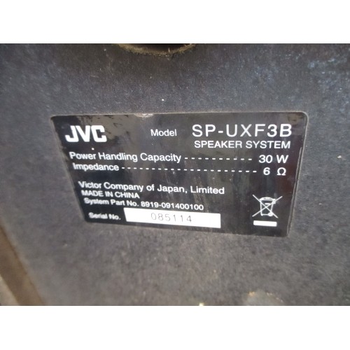 311 - PAIR OF SMALL JVC SPEAKERS, MODEL SP-UXF3B