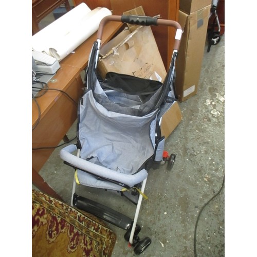 335 - FITNESS KARMA FOLDING LIGHTWEIGHT PUSHCHAIR IN GREY - NEW WITH BOX