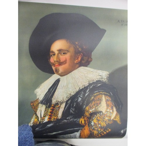 305 - QUANTITY OF VINTAGE ROLLED PRINTS OF FAMOUS PAINTINGS INC THE LAUGHING CAVALIER BY FRANZ HALS