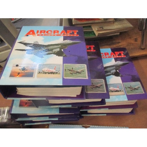 383 - AIRCRAFT / WW2 / RAF INTEREST - 7 X RING BINDER VOLUMES OF 