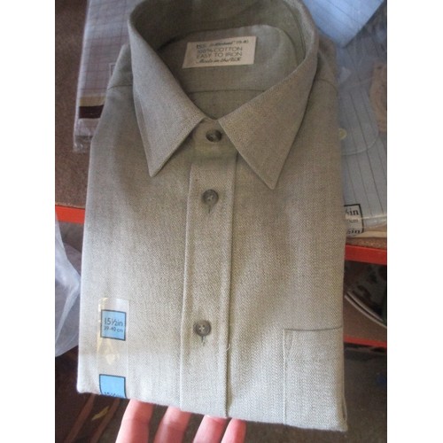 478 - 8 X GENTS QUALITY BRAND NEW SHIRTS - CASUAL AND FORMAL. INCLUDES CLYDELLA 80% COTTON, 20% WOOL ENGLI... 