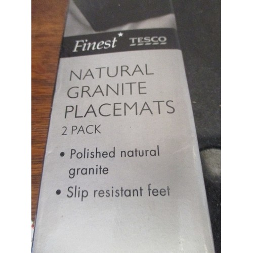 484 - 2 X NATURAL GRANITE PLACE MATS