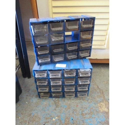 493 - 3 X PLASTIC MECHANICS OR ENGINEERS MINI DRAWERS