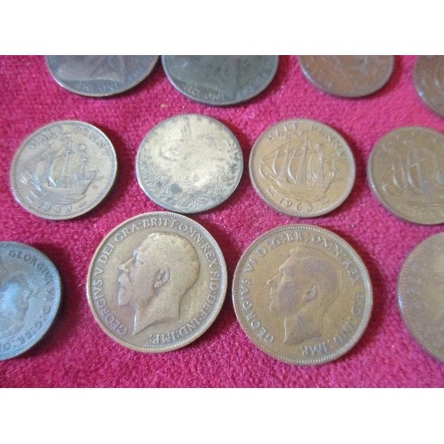 15 - POUCH OF COINS - MOSTLY BRITISH, VICTORIA TO ELIZABETH, 1941 AMERICAN 5 CENTS ETC