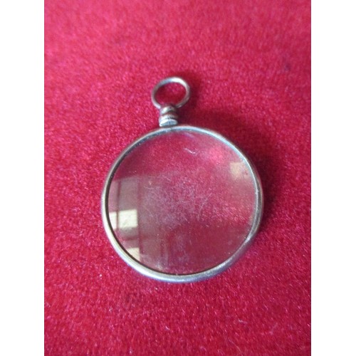 41 - EDWARDIAN SILVER MAGNIFYING 