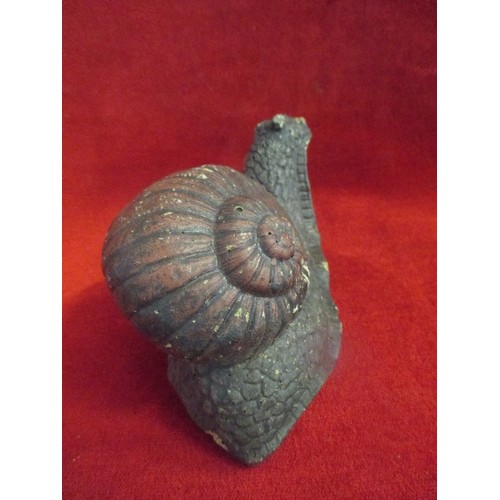 68 - SNAIL FOR HOUSE OR GARDEN - 19CM