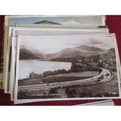 84 - COLLECTION OF VINTAGE POSTCARDS INC WW1 1914 FRENCH POSTCARD, SNOWDON, WATERLOO ETC