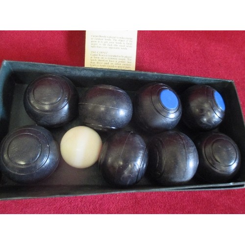 86 - BOX OF CARPET BOWLS