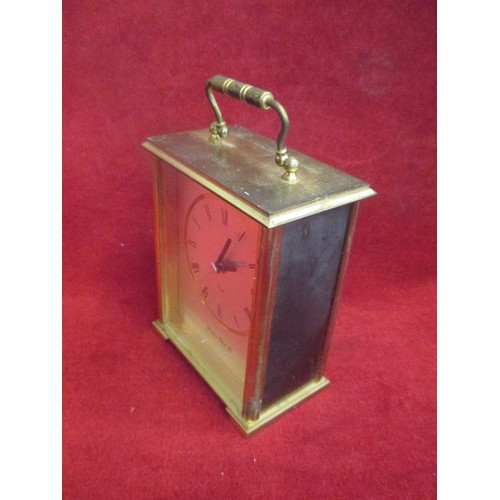 191 - LONDON CLOCK CO QUARTZ CARRIAGE CLOCK - WORKING