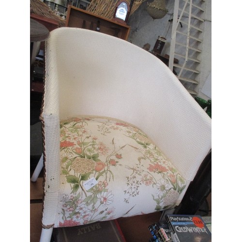 249 - VINTAGE TUB SHAPED CHAIR