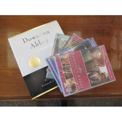 281 - 6 DOWNTON ABBEY DVD'S AND A HARDBACK BOOK