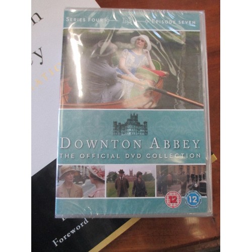 281 - 6 DOWNTON ABBEY DVD'S AND A HARDBACK BOOK