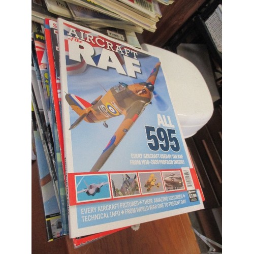 372 - LARGE COLLECTION OF MILITARY AVIATION MAGAZINES - AIR FORCES, FLYPAST, DAMBUSTERS, RAF AIRCRAFTS ETC