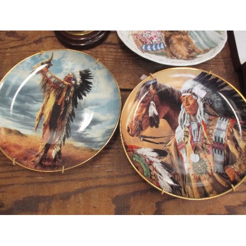 356 - COLLECTORS PLATES -  PRIDE OF SIOUX AND PRAYER OF THE GREAT SPIRIT - ROYAL MINT, ROYAL ALBERT SPANIE... 