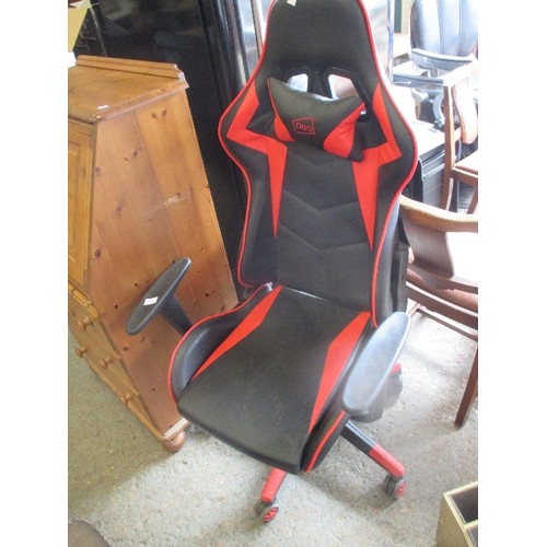 394 - NEO GAMING CHAIR IN BLACK AND RED