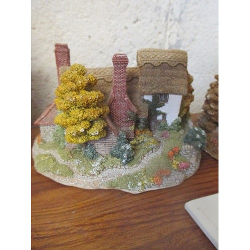 430 - 3 LIILIPUT LANE ORNAMENTS - VICTORIA COTTAGE, BREDON HOUSE AND ORCHARD FARM COTTAGE