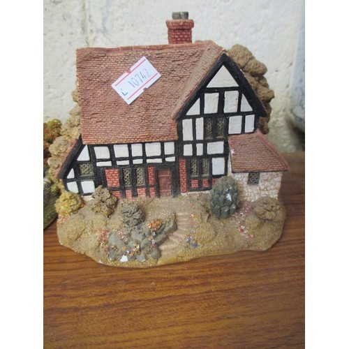 430 - 3 LIILIPUT LANE ORNAMENTS - VICTORIA COTTAGE, BREDON HOUSE AND ORCHARD FARM COTTAGE