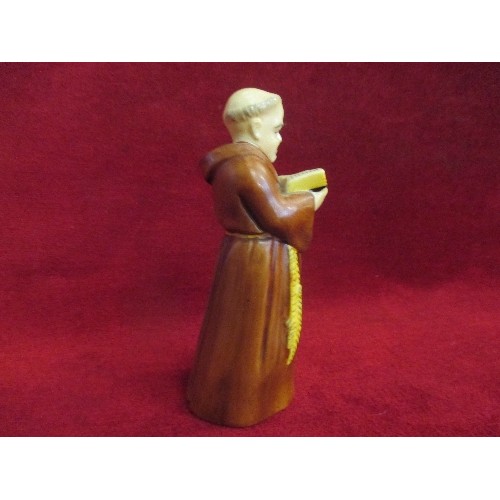 3 - ROYAL WORCESTER BONE CHINA MONK CANDLE SNUFFER - 12CM