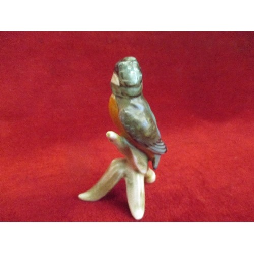 8 - GOEBEL WEST GERMANY PORCELAIN KINGFISHER ON A TREE BRANCH