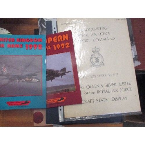 363 - COLLECTION OF MILITARY BOOKS AND PROGRAMMES PLUS PAPERWEIGHT - WORLD WAR CALENDAR,  BOOK THE SHUTTLE... 