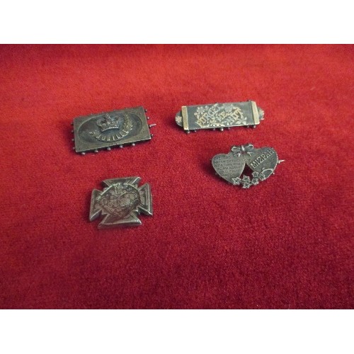 20 - FOUR VICTORIAN SILVER AND SILVER METAL 