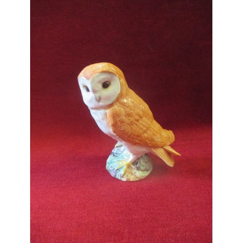 12 - SMALL BESWICK TAWNY OWL - PRINTED MARKS TO BASE - 12CM