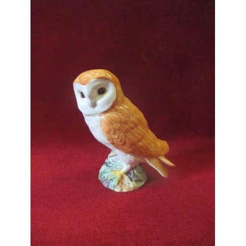 12 - SMALL BESWICK TAWNY OWL - PRINTED MARKS TO BASE - 12CM