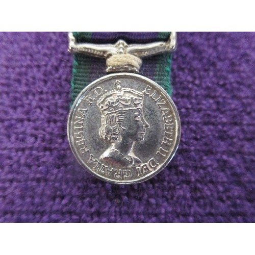 189 - GENERAL SERVICE MEDAL FOR NORTHERN IRELAND AND TWO REGIMENTAL ASSOCIATION LAPEL BADGES