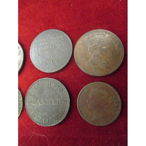 196 - GOOD COLLECTION OF EARLY TOKENS ETC INC FREDERICK DUKE OF YORK 1795 HALFPENNY 