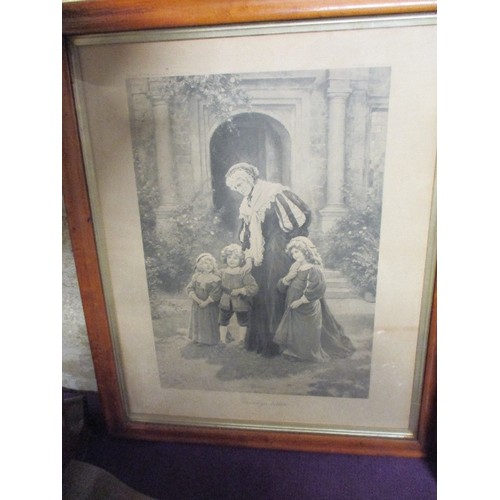 155 - VICTORIAN FRAMED PRINT 