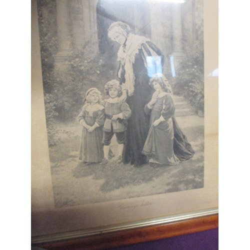 155 - VICTORIAN FRAMED PRINT 