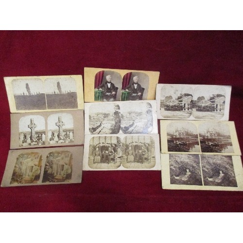 275 - A VERY GOOD COLLECTION OF MID 19TH CENTURY STEREOSCOPE PHOTOGRAPHS (APPROX 125) INCLUDES UNITED KING... 