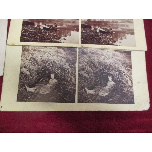 275 - A VERY GOOD COLLECTION OF MID 19TH CENTURY STEREOSCOPE PHOTOGRAPHS (APPROX 125) INCLUDES UNITED KING... 