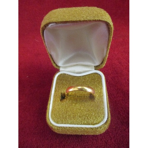 21B - 22Ct GOLD WEDDING BAND 5.18 Gr SIZE N