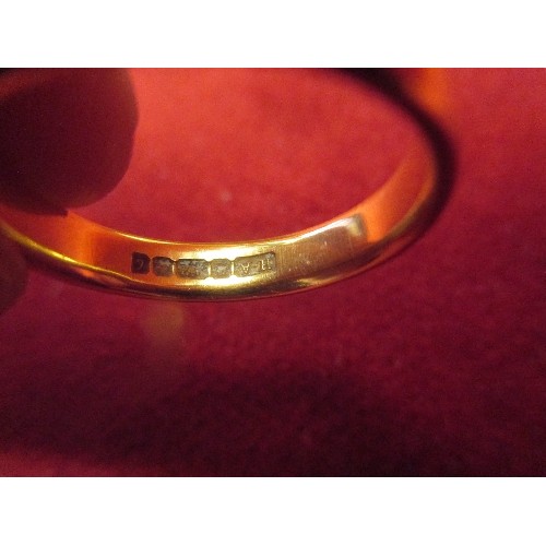 21B - 22Ct GOLD WEDDING BAND 5.18 Gr SIZE N