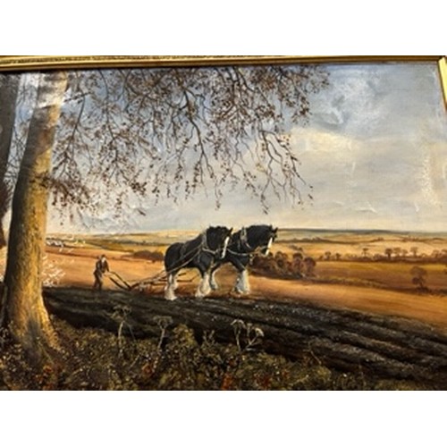 167 - JOHN GINNELL - CAMBRIDGE ARTIST- A LARGE 20TH CENTURY ENGLISH SCHOOL ORIGINAL OIL PAINTING ON CANVAS... 