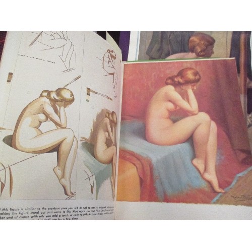 168A - A VERY GOOD INSTRUCTIONAL PAINTING BOOK (MAGAZINE SIZE) OF THE FEMALE NUDE BY ROBERT DUFLOS 1950, PU... 